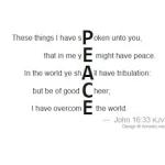 John 16 33 PEACE