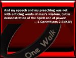 And my speech 1 Cor 2 4 w Banner